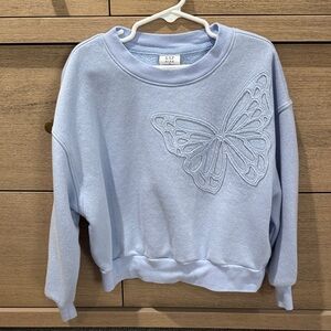 GAP Kids Sweatshirt with Butterfly Embroidery